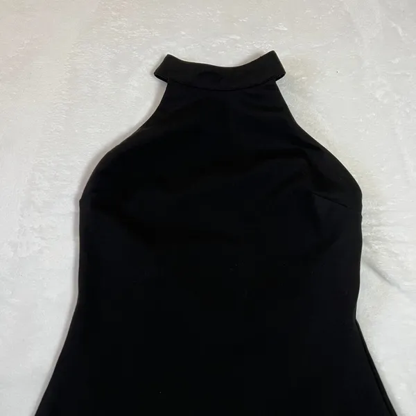 NEW Lulus Chic Masterpiece Black Backless Trumpet Hem Midi Dress Size M LBD Glam - Image 5