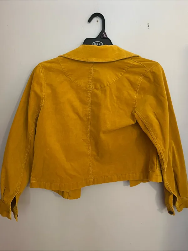 CAbi Yellow Cropped Jean Jacket - Image 3