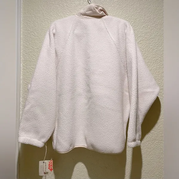 Free People Movement Hatch Hit The Slopes Fleece Jacket Natural Size S - Image 6