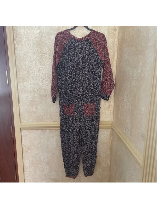 Free People Y2K Leia Floral Jumpsuit Village Country Style Boho Cottagecore Sz S - Image 16
