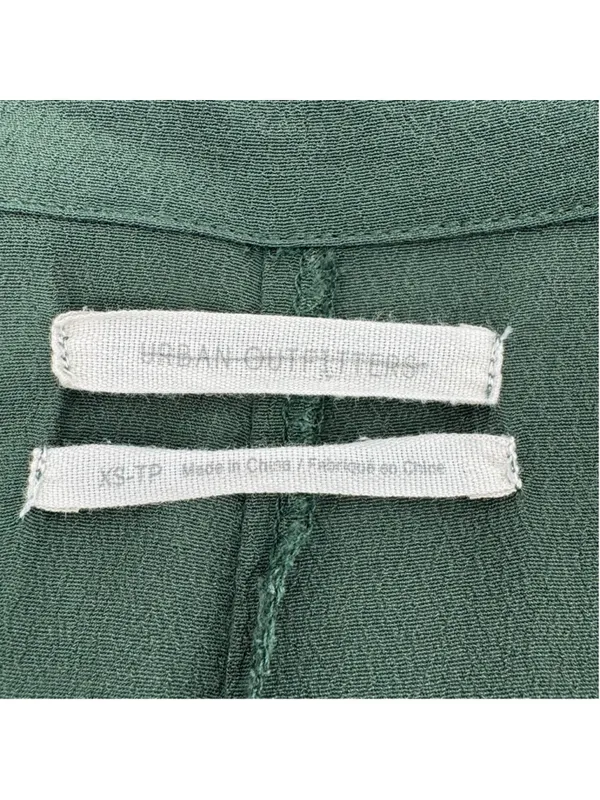 Urban Outfitters Green Short Sleeve Midi Dress XSP - Image 3