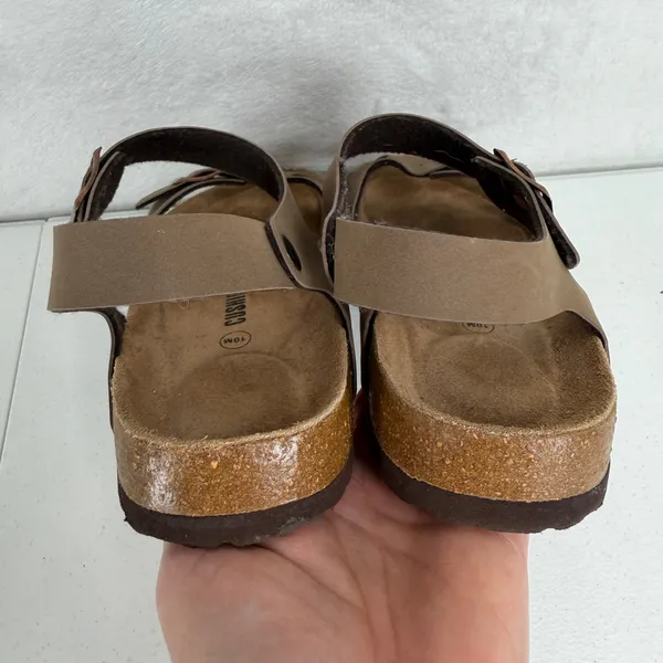 Cushionaire 10M Sandals Lauri Brown Slingback Buckle Comfort Leather Insole - Image 14