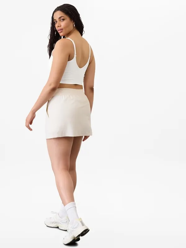 New Athleta 10 Brooklyn Mid Rise 13 1/2 Skort Bone White Size 10 Regular - Image 5
