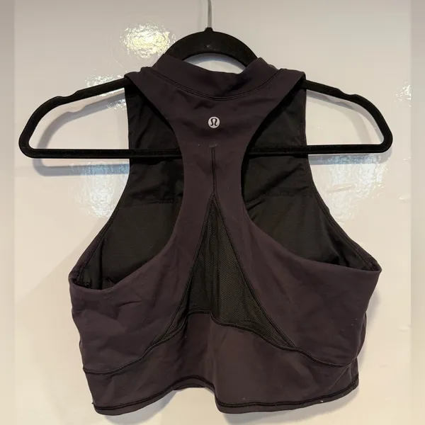 Women's Black Lululemon high neck mesh back Sleeveless‎ Top - Image 3