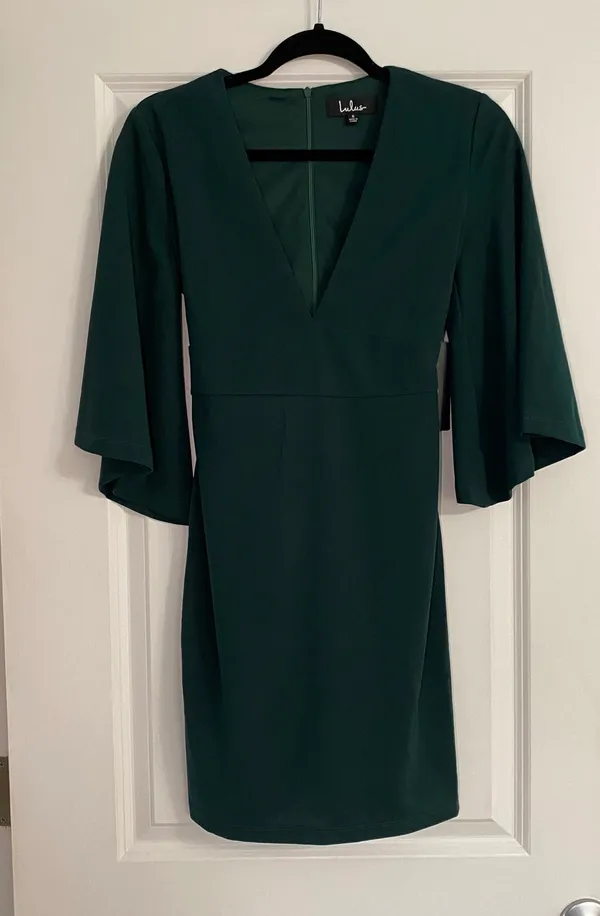 NWT Lulu’s Green Glimpse Of Glamor Mini Dress - Image 5
