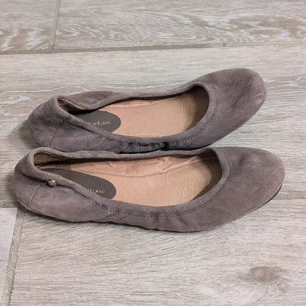 ANTONIO MELANI Brown Leather Prima Ballet Flats - Image 3