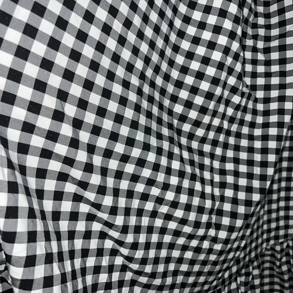 Small strapless and back tie gingham dress - Image 3