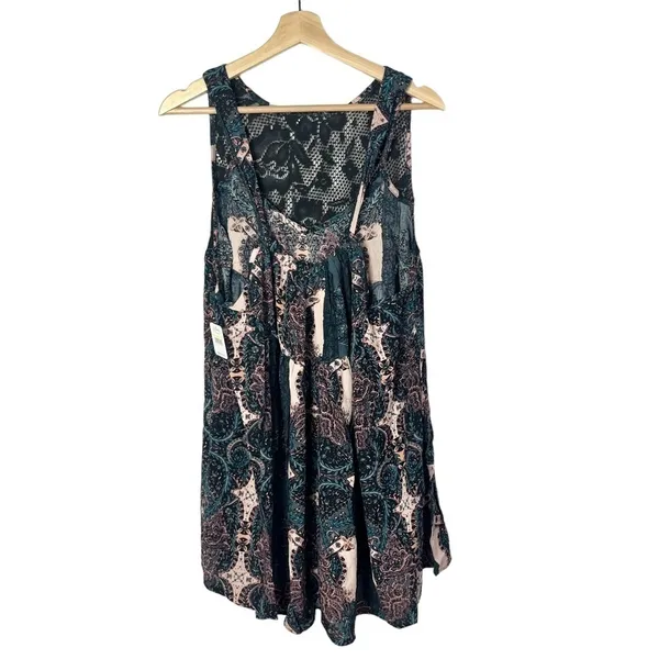 Free‎ People Count Me In Trapeze Mini Tunic Dress M - Image 4