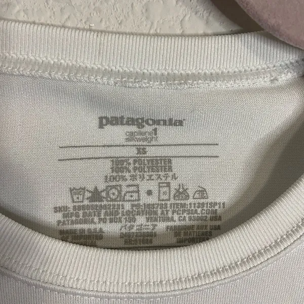 PATAGONIA capaliene silkweight white athletic top - Image 3