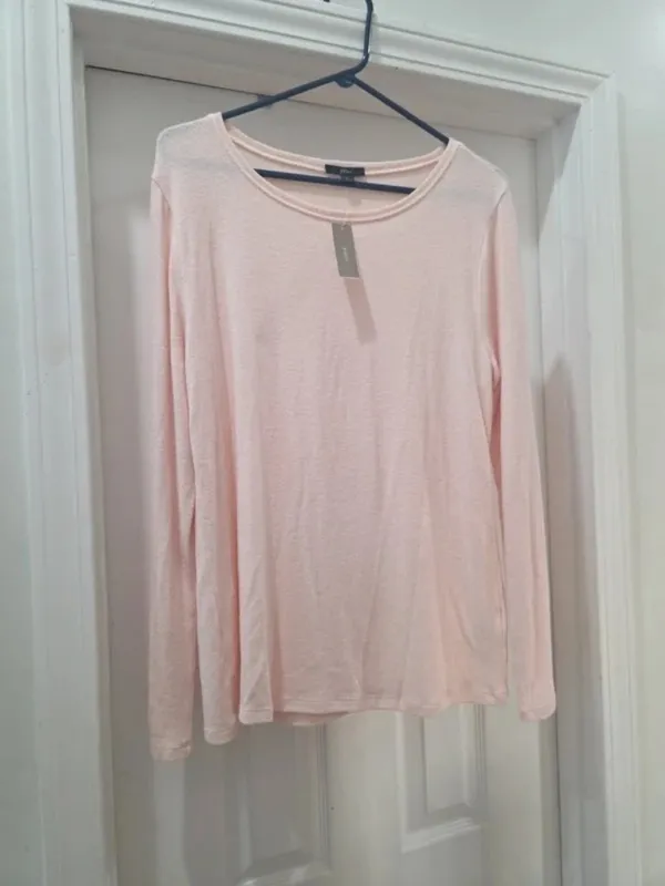 NWT J. Crew Size Large Light Pink Crew Neck Lightweight Soft Sweater Top NEW - Image 7