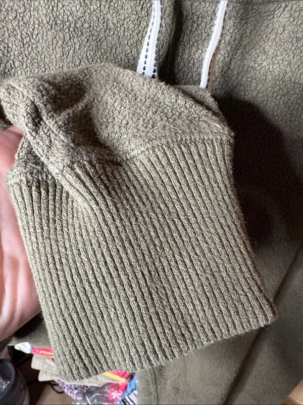 Aerie Olive Green Cozy Fleece Joggers Size Small - Image 7