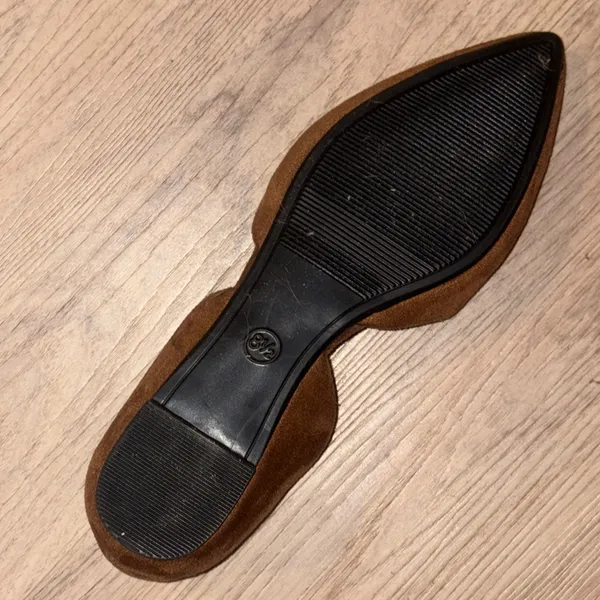 a new day Brown Pointed Flats chocolate brown classic preppy 8.5 new - Image 7