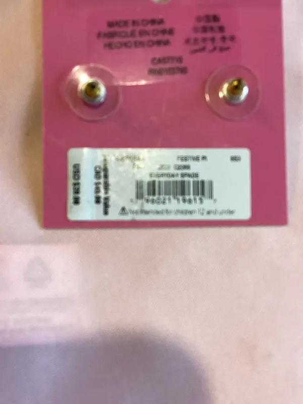 kate spade Hot Pink and Gold Spade Stud Earrings - Image 3