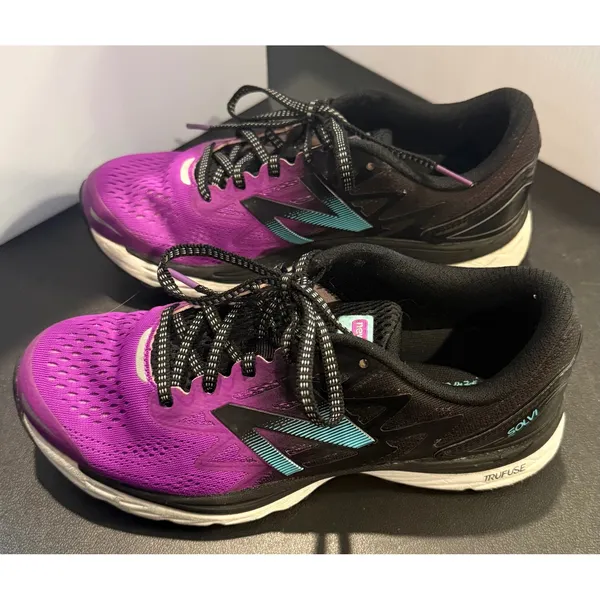 New Balance Womens 7.5 Solvi v2 Running Shoes Purple Black WSOLVRZ1 TruFuse - Image 8