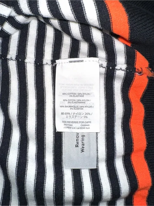 NWT J. Crew Jackie Sweater Shell Navy Striped Sleeveless Knit Tank XL - Image 4