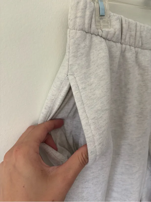 John Galt Brandy Melville Gray Jogger Sweat Pant Athleisure Sporty Loungewear - Image 3