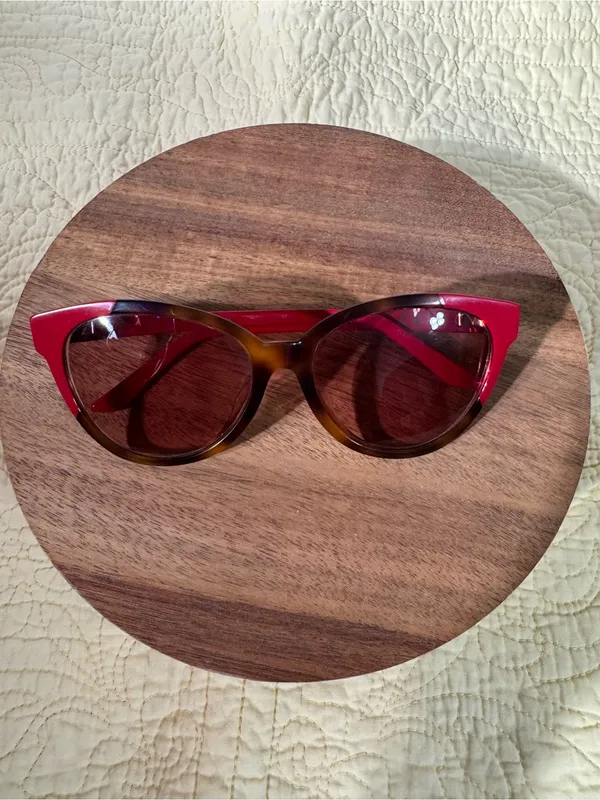 Maui Jim Sunshine Two-Tone Cat Eye Sunglasses in Burgundy Red and Brown - Image 16