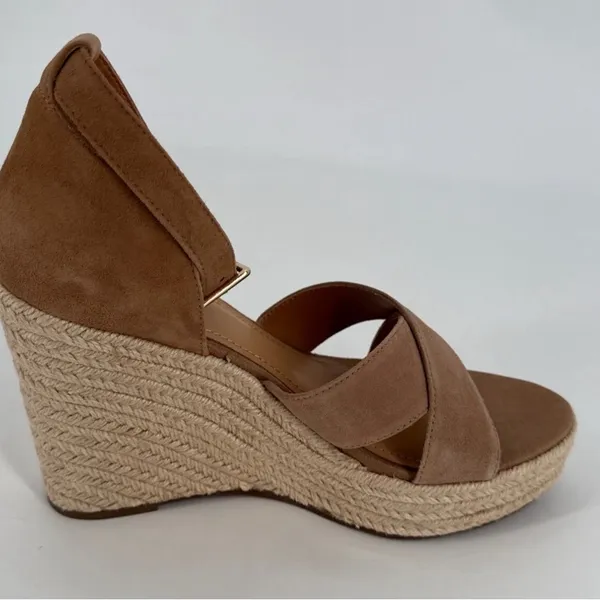 Lisa Vicky Wedge Sandals Tan Size 8 - Image 7