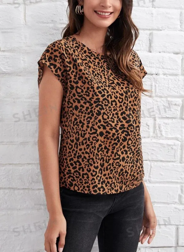 Leopard Tie Top Multi Size M - Image 2
