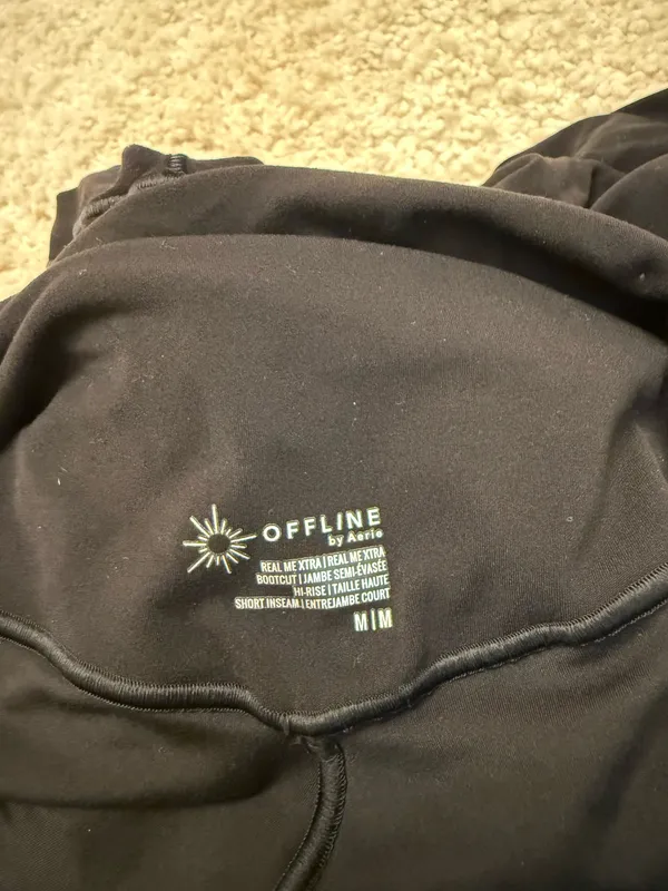 Black Flair Aerie Leggings - Image 3