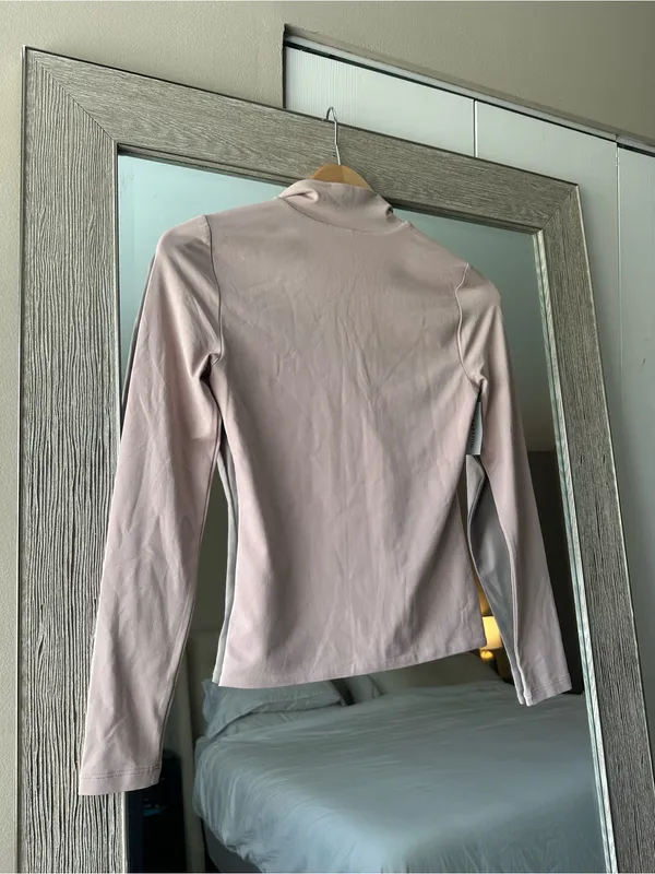 Babaton Aritzia Contour Pink Full Zip Lightweight Stretch Jacket Size Small NWT - Image 2