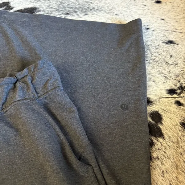 LULULEMON Lululemon Hello Sunday Crop In Heathered Mod Black Size 12 Wide‎ Leg - Image 4