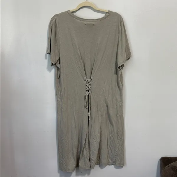 American Eagle Green Corset Back Short Sleeve T Shirt Dress Size XXL - Image 6
