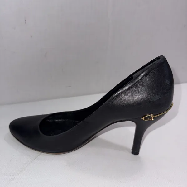 Gucci Amputee Right Only Old Money Classy Pump Leather Black Shoe Store Prop 36 - Image 5
