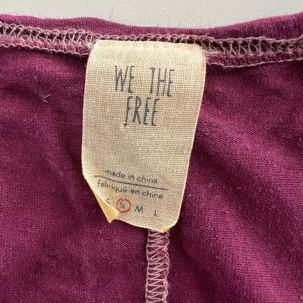 We the free sand dollar plum purple tank top - Image 5