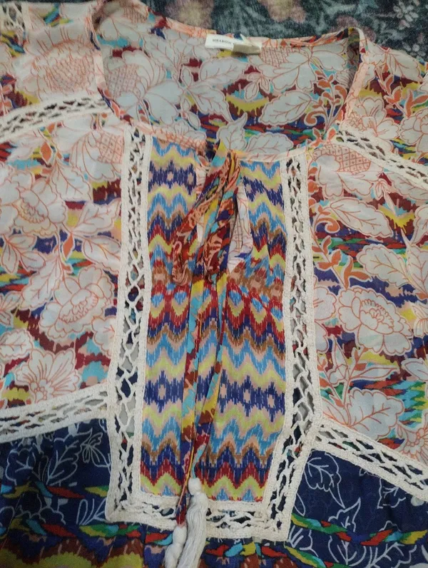 MEADOW RUE Anthro Batai Peasant Blouse Top - Image 4