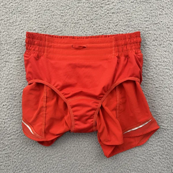 Lululemon Hotty Hot Shorts High Rise 4" Hot Heat Athletic Athleisure Women's 4 - Image 3