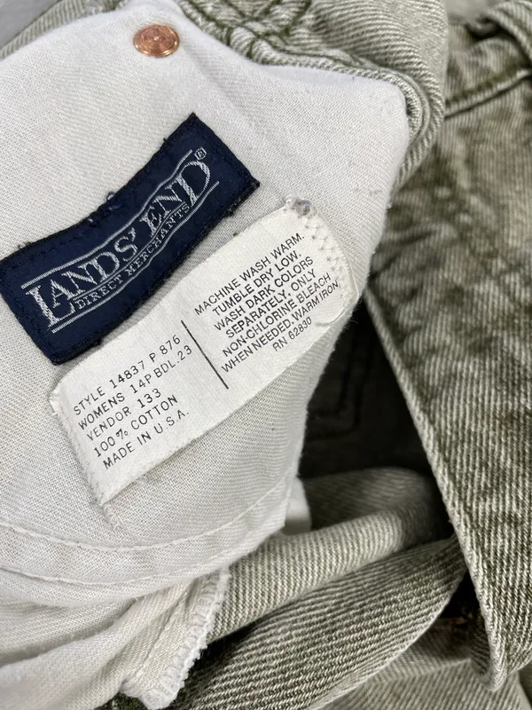 Beautiful Vintage Olive High Waist Mom Jeans - Image 6