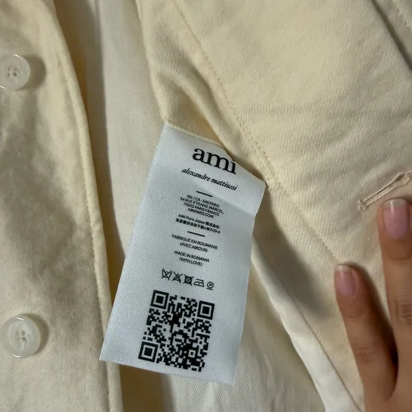 Ami Cream Utility virgin wool Pocket Jacket - Image 6