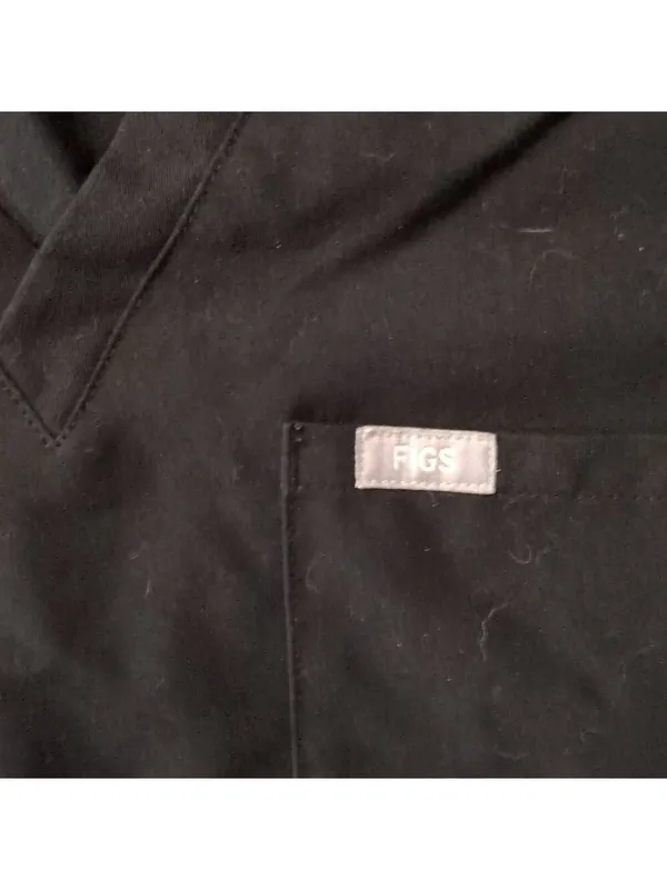 Figs Black Catarina Scrub Top Size XL - Image 3