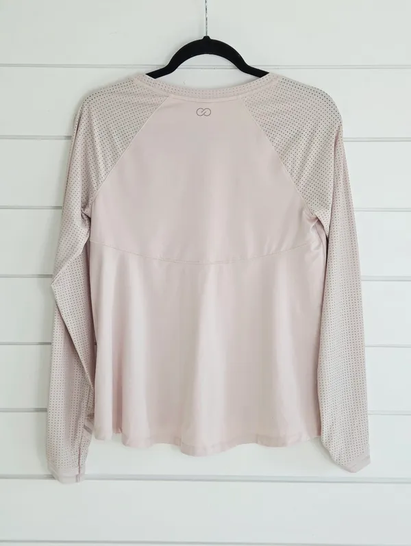 Calia Light Pink Long-Sleeve Performance Top Size S - Image 3