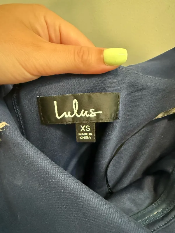 Lulus Confidence Boost Navy Blue Off The Shoulder Bodycon Dress - Image 6