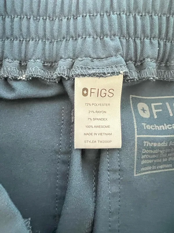 FIGS Women's High Waisted Yola Skinny‎ Scrub Pants™ Dark Harbor - Image 10