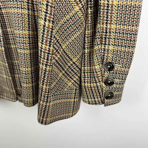 Cabi Pastime Plaid Blazer Jacket Size 4 Academia Career Business Fall‎ Preppy - Image 3