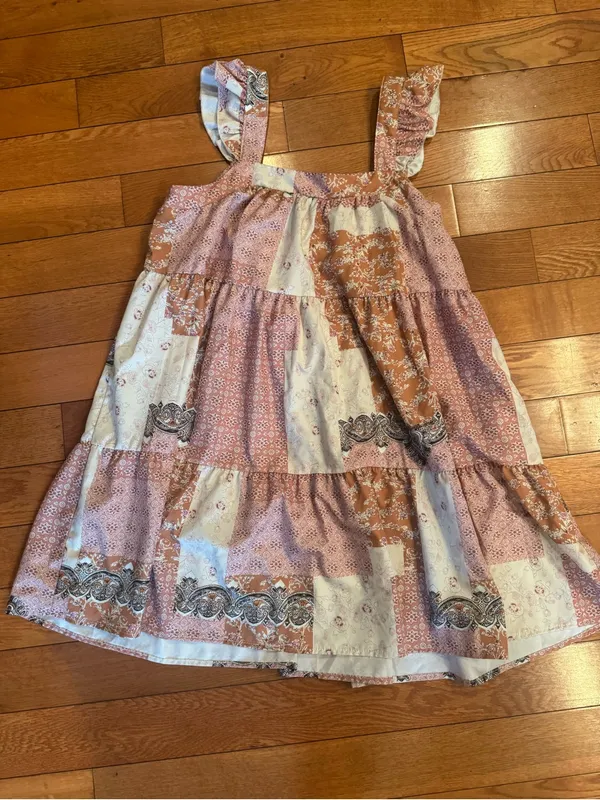 Patchwork Boho Sundress – Above Knee, Size Medium - Image 4