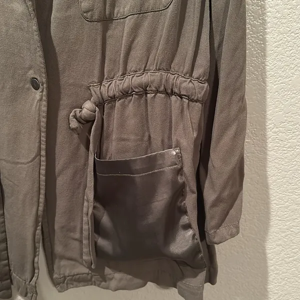 Apt 9 Green Army Style Shirt Jacket Sz XXL - Image 2