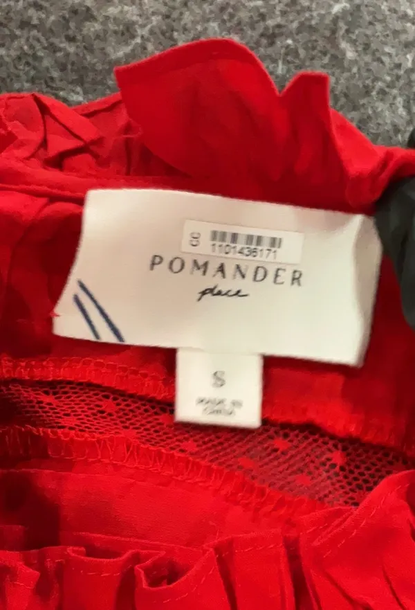 Pomander Tuckernuck Place Cecelia Red Lace Dress - Image 7