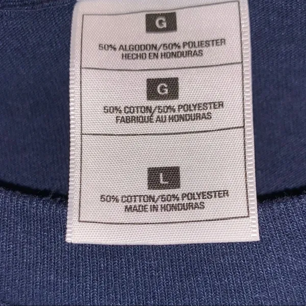 Fruit of the Loom Las Vegas Nevada‎ Graphic T Shirt Large Blue Tourist Souvenir Tee - Image 4