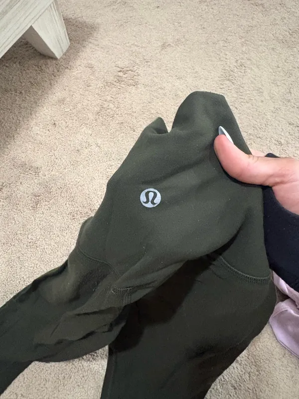 Lululemon Align Leggings Dark Green Olive TALL - Image 5