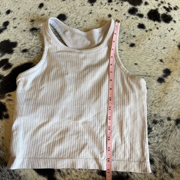 LULULEMON Ebb Ribbed Racer‎ Back Tank Top Size 6 - Image 6
