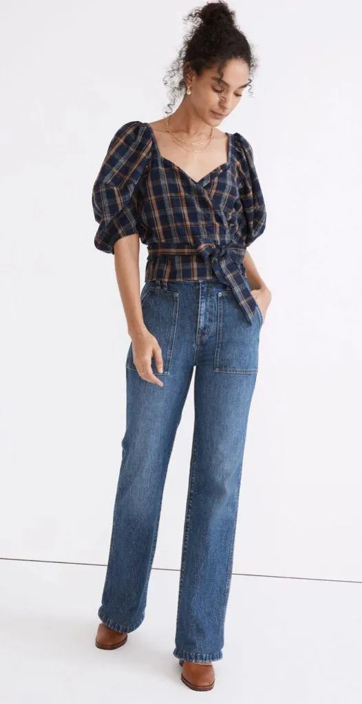 Madewell 11" High-Rise Flare Jeans in Whitethorn Wash: Workwear Edition 31 - Image 11