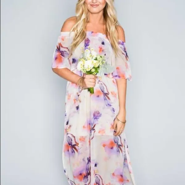 Show‎ me your Mumu off the shoulder Aber maxi dress - Image 2