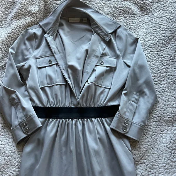 Elegant Gray Women's Dress Size XS - Image 4