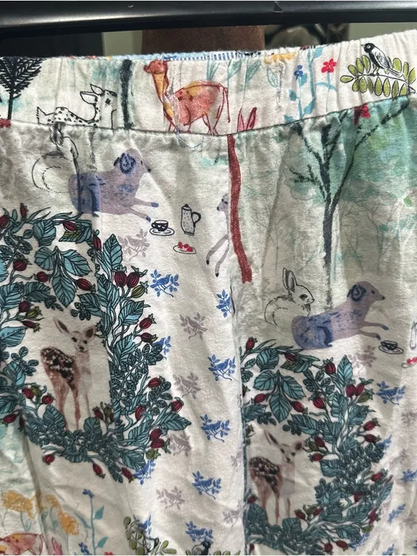 Anthropologie E by Eloise Woodland Animal Pajama Pants – Size XS - Image 4
