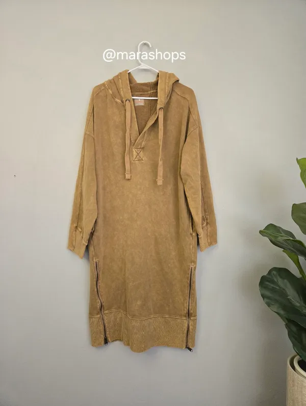 Free People Movement Spur Of The Moment Solid Hoodie Dress - Image 3