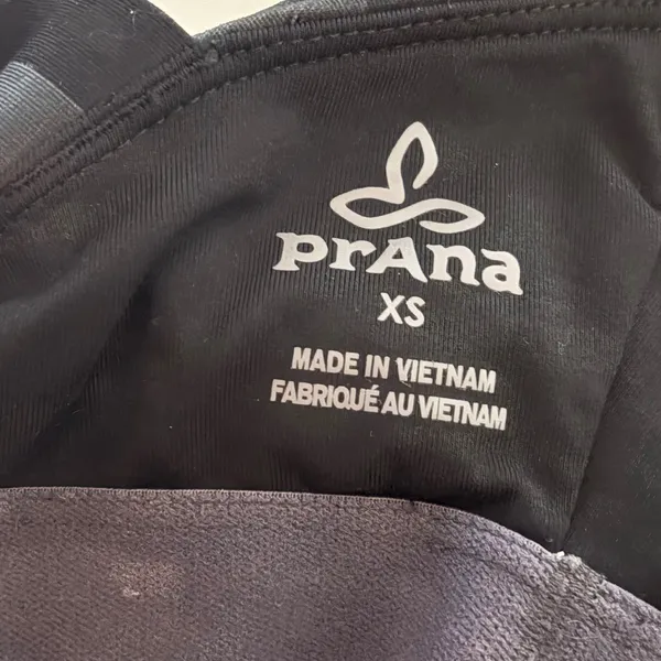 Prana Layna Tank Womens XS Crisscross Back Gray Camo‎ Yoga Gym Workout Gorpcore - Image 9
